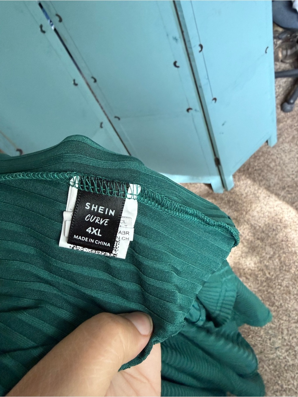 SHEIN Green Ribbed Tank - Picture 2 of 4
